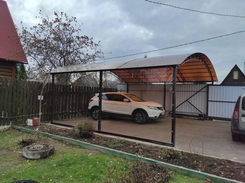 Прозрачные шторы ПВХ для навеса под автомобиль в Таловой